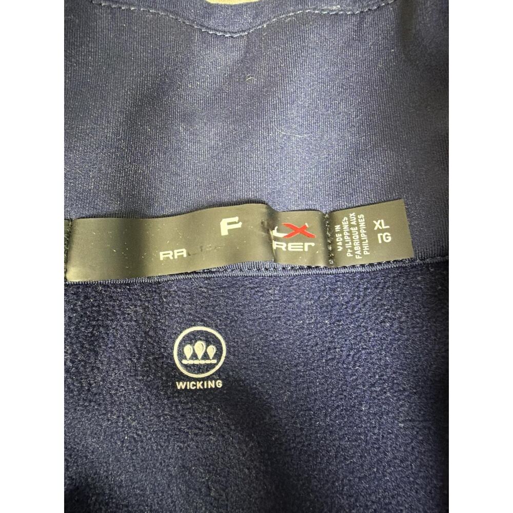 RLX Ralph Lauren Golf Jacket Mens XL Navy Windshirt 1/4 Zip Moisture Wicking - Picture 3 of 10